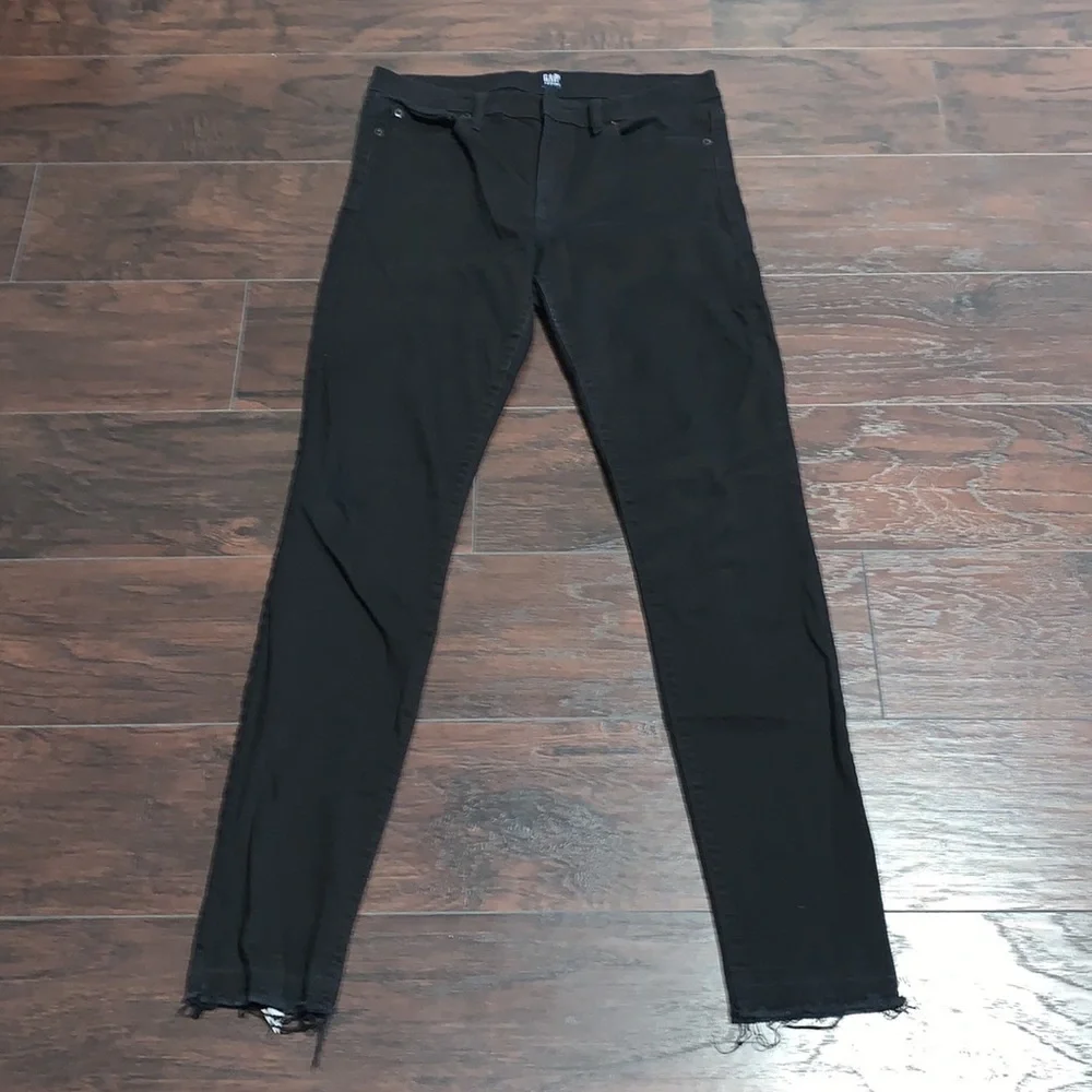 Gap Cotton Denim Black True Skinny Jeans, sz 29 Long/ 48/75cm.